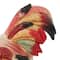 15" Red Ceramic Farmhouse Bird Garden Sculpture